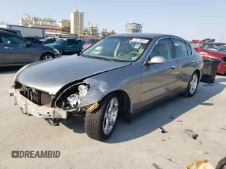 2004 Infiniti G35 w/Leather with VIN JNKCV51E64M616854, listed as a Copart auction lot 75179004 with Not Provided miles and Salvage Title. Bid and sale history available at DreamBid. Image 1.