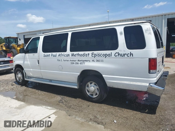 2001 Ford Econoline Passenger XL with VIN 1FBSS31L41HA22362, listed as a Copart auction lot 61076525 with 97,207 mi miles and Salvage title. Bid and sale history available at DreamBid. Image 2.