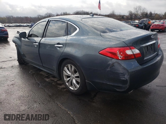 2012 Infiniti M37 with VIN JN1BY1AR1CM396587, listed as a Copart auction lot 52291185 with 145,794 mi miles and Salvage Title. Bid and sale history available at carsss.com. Image 2.