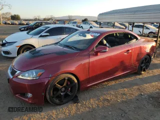 2011 Lexus IS 350 C z VIN JTHFE2C24B2506795, wystawiony jako Copart lot #46447575 z przebiegiem 131 714 mil mil oraz Szkoda całkowita • Salvage title. Historia ofert i sprzedaży dostępna na DreamBid. Obrazek 1.