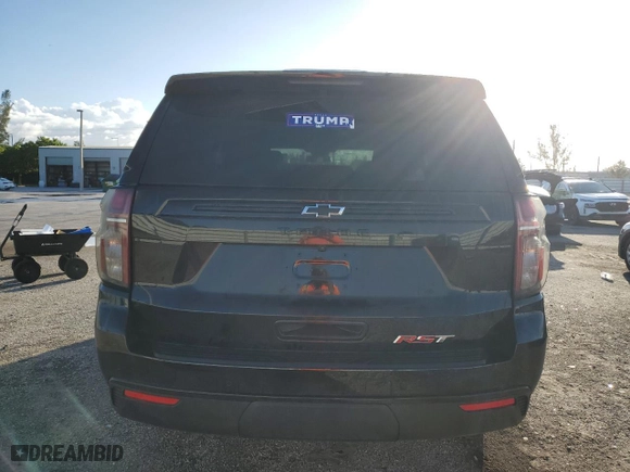 2023 Chevrolet Tahoe RST with VIN 1GNSCRKDXPR483465, listed as a Copart auction lot 77744604 with 11,078 mi miles and Salvage Title. Bid and sale history available at carsss.com. Image 6.