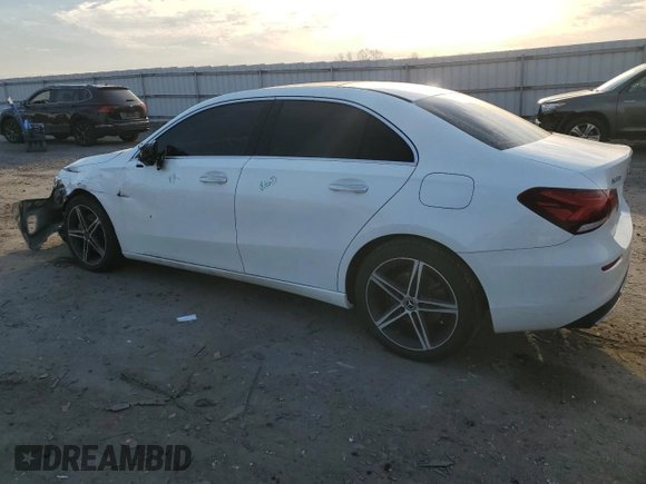 2019 Mercedes-Benz A 220 with VIN WDD3G4FB2KW024234, listed as a Copart auction lot 49452765 with 57,590 mi miles and Salvage Title. Bid and sale history available at DreamBid. Image 2.