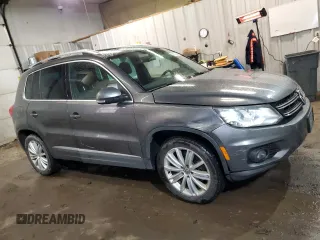 2016 Volkswagen Tiguan SEL with VIN WVGAV7AX0GW596482, listed as a Copart auction lot 50121345 with 104,643 mi miles and Salvage Title. Bid and sale history available at DreamBid. Image 4.