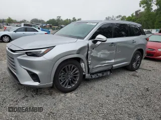 2025 Lexus TX 350 with VIN 5TDAAAA63SS012816, listed as a Copart auction lot 50437815 with 2,068 mi miles and Salvage title. Bid and sale history available at DreamBid. Image 1.