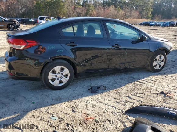 2017 Kia Forte LX with VIN 3KPFK4A78HE154241, listed as a Copart auction lot 47057665 with 146,917 mi miles and Salvage Title. Bid and sale history available at carsss.com. Image 3.