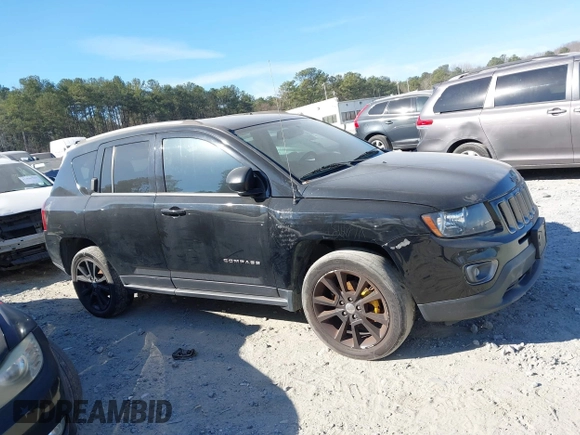 2017 Jeep Compass 75th Anniversary Edition with VIN 1C4NJDBBXHD167754, listed as a IAAI auction lot 41705567 with 113,973 mi miles. Bid and sale history available at carsss.com. Image 13.