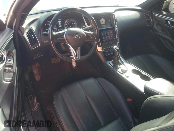 2017 Infiniti Q60 Premium with VIN JN1CV7EL2HM320597, listed as a Copart auction lot 46735795 with 66,465 mi miles and Salvage title. Bid and sale history available at DreamBid. Image 8.