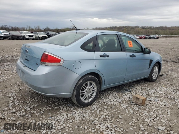 2008 Ford Focus SE with VIN 1FAHP35N48W194406, listed as a Copart auction lot 51733425 with Not Provided miles and Salvage Title. Bid and sale history available at DreamBid. Image 3.