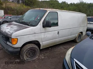 2003 Ford Econoline Cargo with VIN 1FTRE14203HB80127, listed as a IAAI auction lot 41462657 with 111,758 mi miles and . Bid and sale history available at DreamBid. Image 2.
