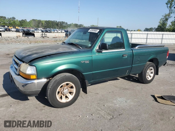 2000 Ford Ranger XL with VIN 1FTYR10V8YTB43444, listed as a Copart auction lot 53509985 with 159,976 mi miles and Clean Title. Bid and sale history available at carsss.com. Image 1.