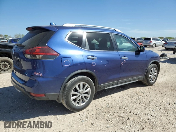 2018 Nissan Rogue SV with VIN KNMAT2MT8JP608871, listed as a Copart auction lot 48659155 with 141,677 mi miles and Salvage Title. Bid and sale history available at carsss.com. Image 3.