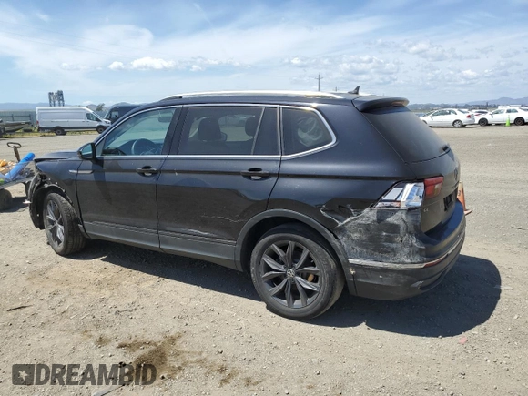 2022 Volkswagen Tiguan SE with VIN 3VV3B7AX2NM077616, listed as a Copart auction lot 57145995 with 53,495 mi miles and Salvage title. Bid and sale history available at DreamBid. Image 2.