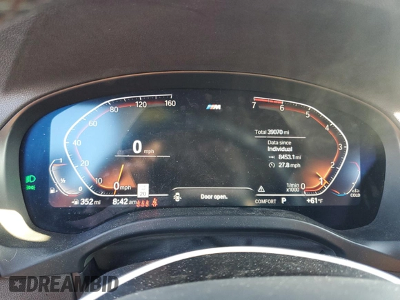 2022 BMW X3 xDrive30i with VIN 5UX53DP09N9K71795, listed as a Copart auction lot 49472915 with 39,070 mi miles and Salvage Title. Bid and sale history available at DreamBid. Image 9.