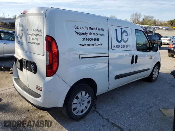 2017 Ram ProMaster City Cargo Van Tradesman SLT with VIN ZFBERFBB8H6E45100, listed as a Copart auction lot 51050325 with 133,805 mi miles and Clean Title. Bid and sale history available at carsss.com. Image 3.