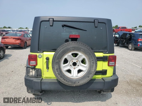 2016 Jeep Wrangler Unlimited Sport RHD with VIN 1C4BJWKG6GL321455, listed as a Copart auction lot 58785665 with 174,553 mi miles and Salvage title. Bid and sale history available at DreamBid. Image 6.