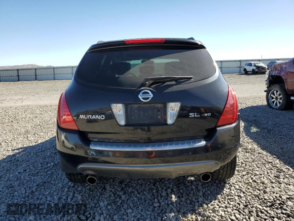 2007 Nissan Murano SL with VIN JN8AZ08W27W601442, listed as a Copart auction lot 47208515 with 186,720 mi miles and Salvage Title. Bid and sale history available at DreamBid. Image 6.