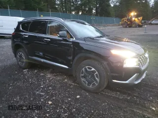 2022 Hyundai Santa Fe Hybrid Blue with VIN KM8S2DA11NU057188, listed as a Copart auction lot 80759324 with 37,348 mi miles and Salvage Title. Bid and sale history available at carsss.com. Image 4.