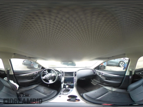 2015 Infiniti Q50 Premium with VIN JN1BV7AP9FM358782, listed as a IAAI auction lot 41103963 with 96,853 mi miles. Bid and sale history available at carsss.com. Image 19.