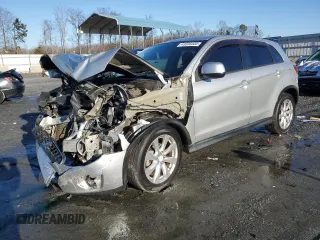 2015 Mitsubishi Outlander Sport ES with VIN 4A4AP3AU6FE005226, listed as a Copart auction lot 43335305 with 124,892 mi miles and Salvage Title. Bid and sale history available at carsss.com. Image 1.