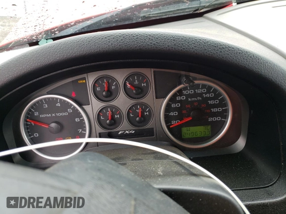 2008 Ford F-150 XLT with VIN 1FTPX14V38FA00086, listed as a Copart auction lot 51097035 with 249,633 mi miles and Salvage Title. Bid and sale history available at carsss.com. Image 9.