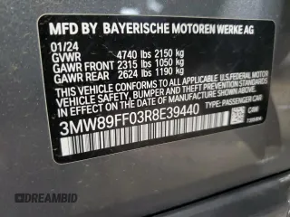 2024 BMW 3 Series 330i xDrive z VIN 3MW89FF03R8E39440, wystawiony jako Copart lot #58980965 z przebiegiem 32 699 mil mil oraz Czysty tytuł • Clean title. Historia ofert i sprzedaży dostępna na DreamBid. Obrazek 13.
