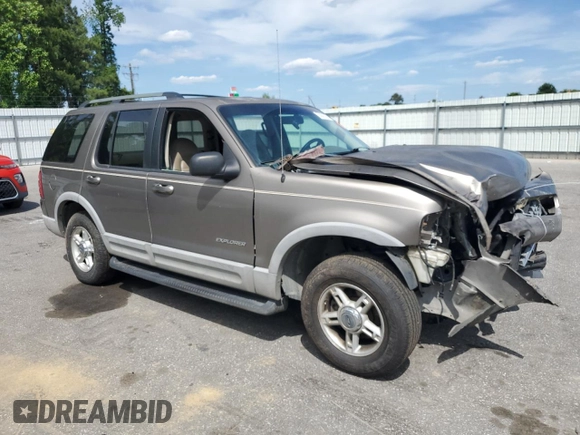 2002 Ford Explorer XLT with VIN 1FMZU63W12UA83492, listed as a Copart auction lot 55821075 with 202,286 mi miles and Salvage title. Bid and sale history available at DreamBid. Image 4.