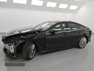 2021 Toyota Mirai XLE with VIN JTDAAAAA1MA002130, listed as a Copart auction lot 52319235 with 34,438 mi miles and Salvage title. Bid and sale history available at DreamBid. Image 1.