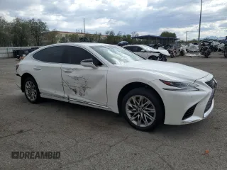 2018 Lexus LS with VIN JTHC51FF4J5001882, listed as a Copart auction lot 63924304 with 30,140 mi miles and Salvage Title. Bid and sale history available at carsss.com. Image 4.