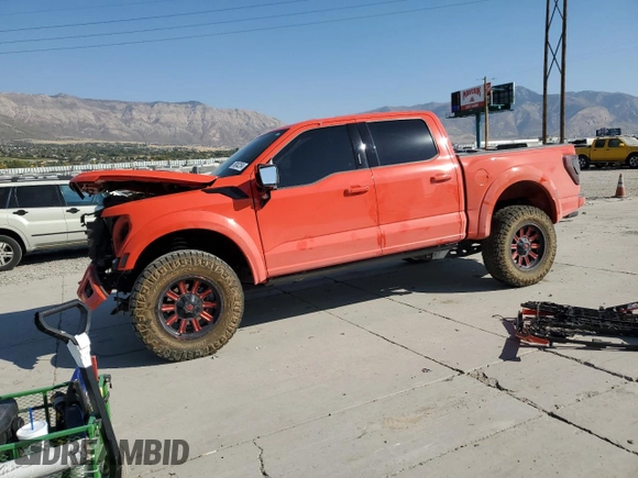 2023 Ford F-150 Raptor with VIN 1FTFW1RJ6PFA30640, listed as a Copart auction lot 76242254 with Not Provided miles and Salvage Title. Bid and sale history available at DreamBid. Image 1.