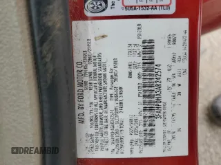 2010 Ford Fusion SE with VIN 3FAHP0HA3AR242574, listed as a Copart auction lot 51503675 with 202,192 mi miles and Salvage Title. Bid and sale history available at carsss.com. Image 14.