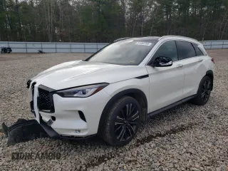 2022 Infiniti QX50 Luxe with VIN 3PCAJ5BB4NF118977, listed as a Copart auction lot 51693755 with 60,303 mi miles and Salvage title. Bid and sale history available at DreamBid. Image 1.