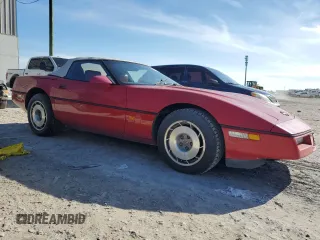 1987 Chevrolet Corvette with VIN 1G1YY3189H5117519, listed as a Copart auction lot 41817475 with 56,498 mi miles and Salvage Title. Bid and sale history available at carsss.com. Image 4.
