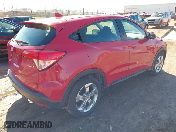 2017 Honda HR-V LX with VIN 3CZRU6H32HM700330, listed as a IAAI auction lot 41879136 with 90,629 mi miles. Bid and sale history available at carsss.com. Image 4.