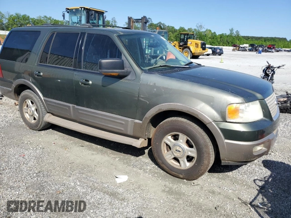 2003 Ford Expedition Eddie Bauer z VIN 1FMFU18L23LC21326, wystawiony jako Copart lot #54671085 z przebiegiem 186 518 mil mil oraz Szkoda całkowita • Salvage title. Historia ofert i sprzedaży dostępna na DreamBid. Obrazek 4.