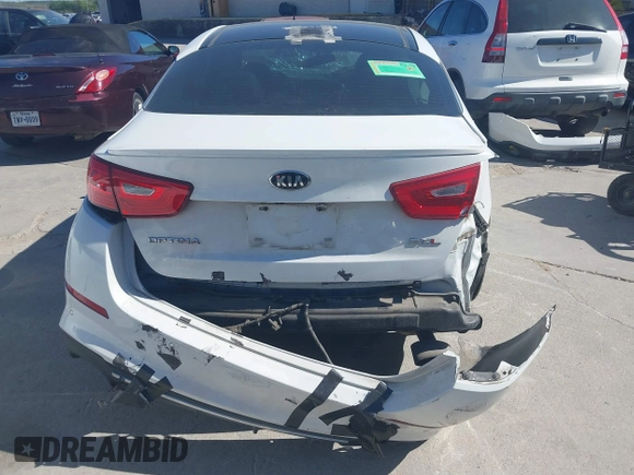 2015 Kia Optima SXL Turbo with VIN 5XXGR4A61FG428391, listed as a IAAI auction lot 41869452 with 63,130 mi miles and . Bid and sale history available at DreamBid. Image 20.