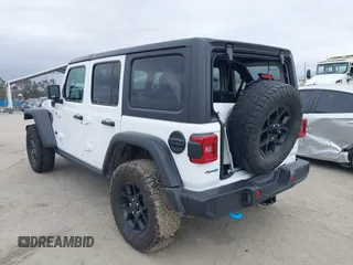 2024 Jeep Wrangler Willys z VIN 1C4RJXN66RW146102, wystawiony jako IAAI lot #41735965 z przebiegiem 12 092 mil mil oraz . Historia ofert i sprzedaży dostępna na DreamBid. Obrazek 3.