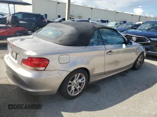 2008 BMW 1 Series 128i with VIN WBAUL73568VE88846, listed as a Copart auction lot 74037744 with Not Provided miles and Salvage Title. Bid and sale history available at carsss.com. Image 3.