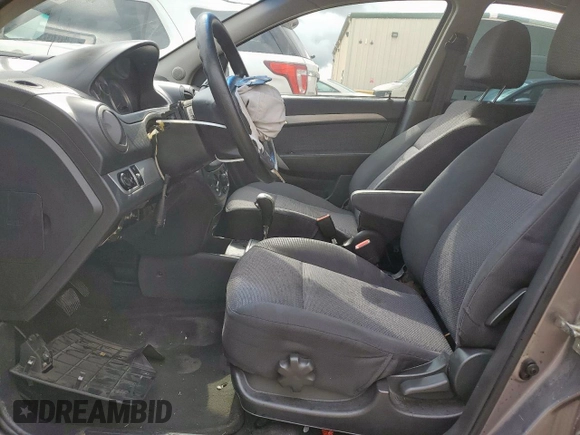 2010 Chevrolet Aveo 1LT with VIN KL1TD5DE9AB116993, listed as a Copart auction lot 55531645 with 167,857 mi miles and Salvage Title. Bid and sale history available at DreamBid. Image 7.