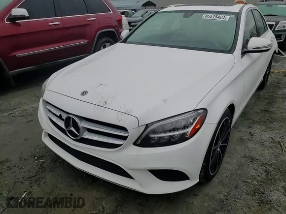 2021 Mercedes-Benz C 300 with VIN W1KWF8DB0MR645662, listed as a Copart auction lot 86515424 with 59,855 mi miles and Salvage Title. Bid and sale history available at carsss.com. Image 11.