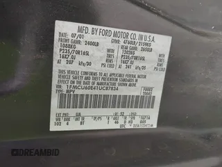 2001 Ford Explorer Sport с VIN 1FMCU60E41UC87834, выставлен на аукционе IAAI как лот 42760834 с пробегом 189 955 миль миль и . История ставок и продаж доступна на DreamBid. Изображение 9.