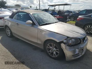 2008 BMW 1 Series 128i with VIN WBAUL73568VE88846, listed as a Copart auction lot 74037744 with Not Provided miles and Salvage Title. Bid and sale history available at carsss.com. Image 4.
