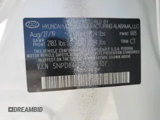 2020 Hyundai Elantra SEL z VIN 5NPD84LF5LH529307, wystawiony jako Copart lot #56717245 z przebiegiem 112 577 mil mil oraz Szkoda całkowita • Salvage title. Historia ofert i sprzedaży dostępna na DreamBid. Obrazek 12.