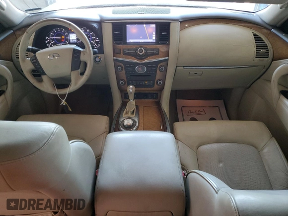 2012 Infiniti QX56 8-passenger z VIN JN8AZ2NC3C9315162, wystawiony jako Copart lot #59174175 z przebiegiem 125 590 mil mil oraz Czysty tytuł • Clean title. Historia ofert i sprzedaży dostępna na DreamBid. Obrazek 8.