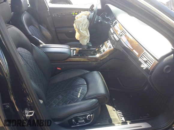 2015 Audi A8 4.0T with VIN WAU32AFD3FN039603, listed as a IAAI auction lot 42267467 with 120,393 mi miles and . Bid and sale history available at DreamBid. Image 5.