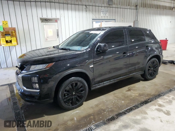 2023 Mitsubishi Outlander ES z VIN JA4ARUAU9PU012079, wystawiony jako Copart lot #52338905 z przebiegiem 31 458 mil mil oraz Szkoda całkowita • Salvage title. Historia ofert i sprzedaży dostępna na DreamBid. Obrazek 1.
