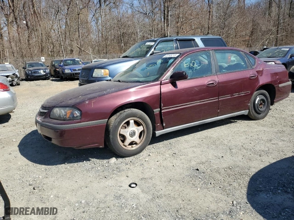2003 Chevrolet Impala with VIN 2G1WF52E539265918, listed as a Copart auction lot 48145215 with 0 mi miles and Salvage Title. Bid and sale history available at carsss.com. Image 1.