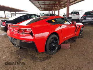 2017 Chevrolet Corvette 3LT with VIN 1G1YF2D72H5110429, listed as a IAAI auction lot 41809435 with 1 mi miles. Bid and sale history available at carsss.com. Image 4.