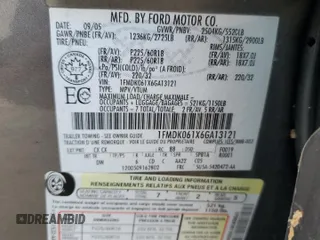 2006 Ford Freestyle Limited with VIN 1FMDK061X6GA13121, listed as a Copart auction lot 75641724 with 0 mi miles and Non Repairable. Bid and sale history available at carsss.com. Image 14.