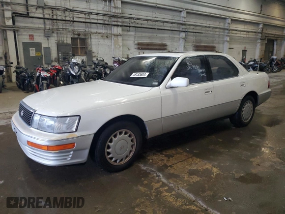 1991 Lexus LS z VIN JT8UF11E0M0069730, wystawiony jako Copart lot #48433604 z przebiegiem 151 101 mil mil oraz Szkoda całkowita • Salvage title. Historia ofert i sprzedaży dostępna na DreamBid. Obrazek 1.