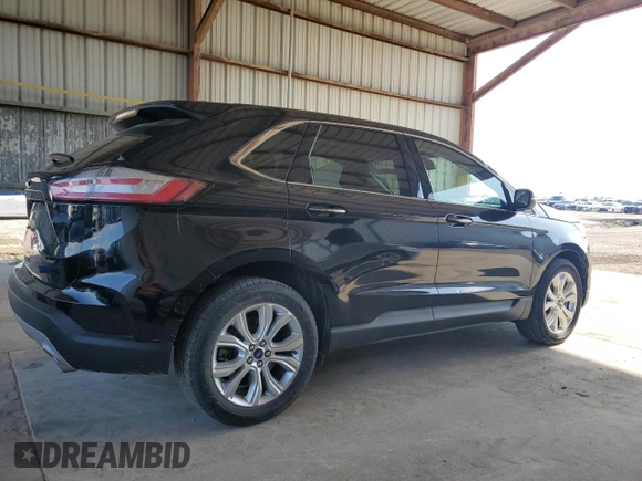 2022 Ford Edge Titanium with VIN 2FMPK4K99NBA55284, listed as a Copart auction lot 50107305 with 71,299 mi miles and Clean Title. Bid and sale history available at carsss.com. Image 3.